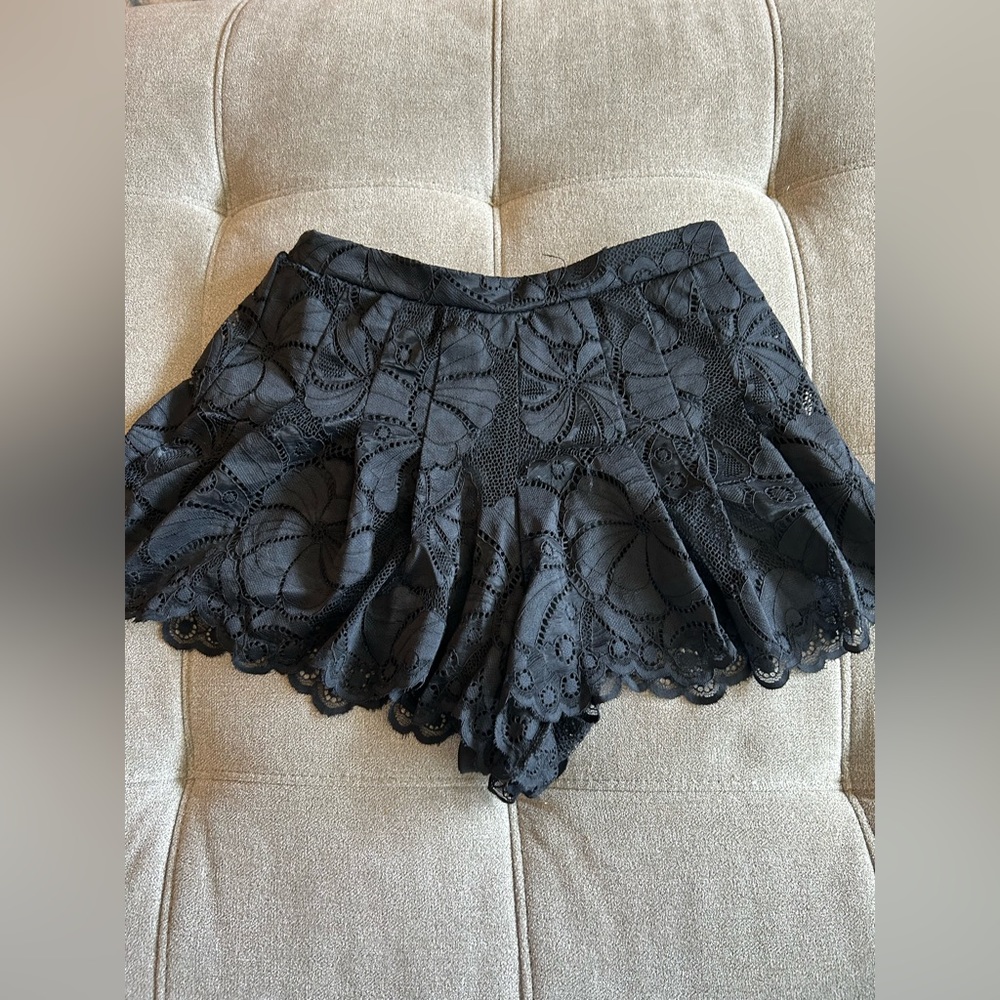Black Lace Shorts